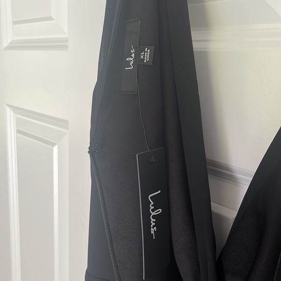 Lulus Long Black Dress, Never Worn - Picture 8 of 8